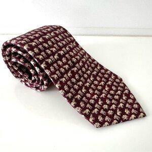Elephant Pattern Tie